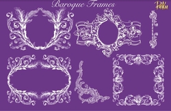 Mesh Stencil; Baroque Frames - 1