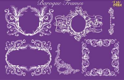Mesh Stencil; Baroque Frames - 1