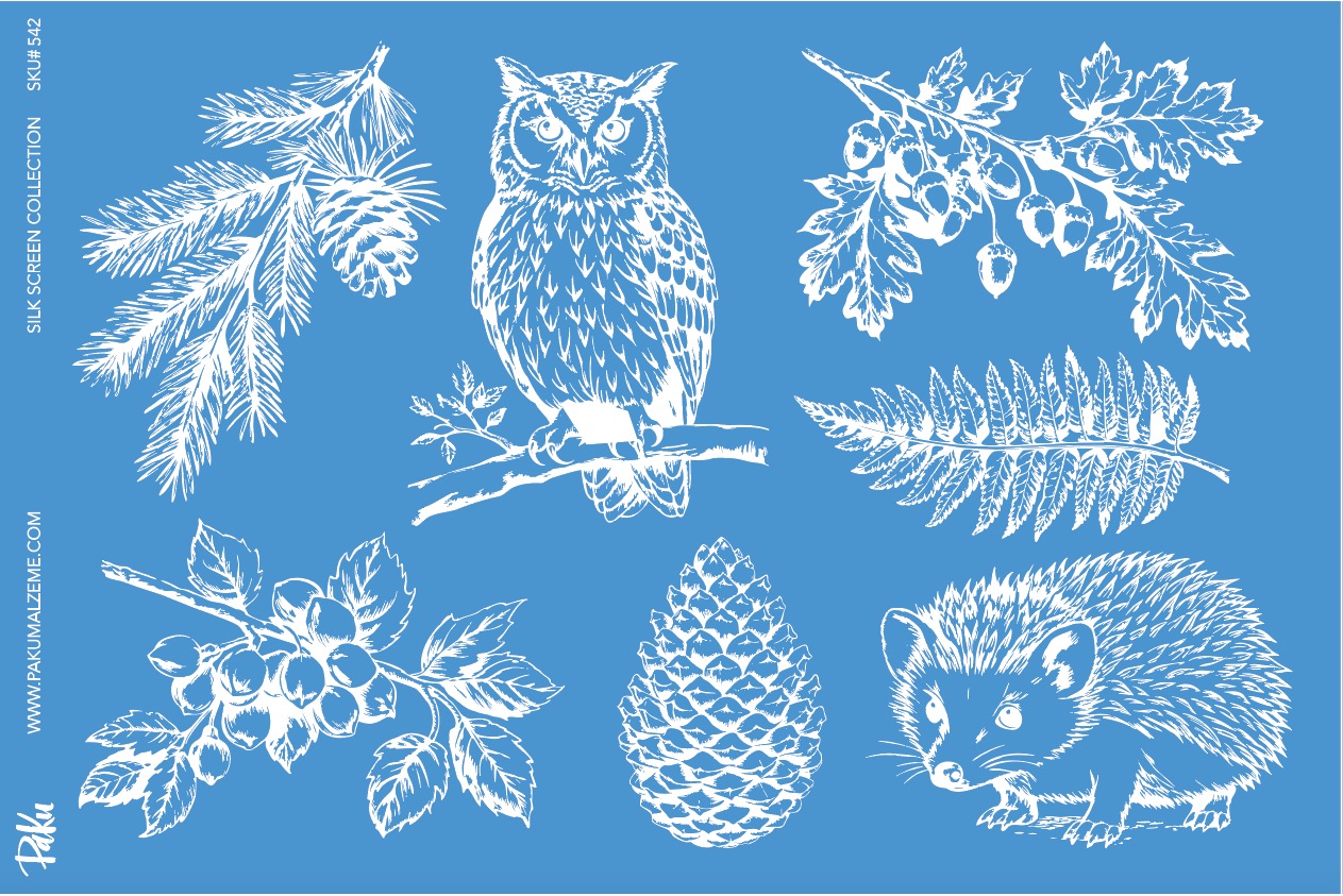 Mesh Stencil Ceramic Collection Holiday Theme (33*22 cm) - 1