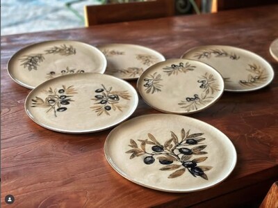 Mesh Stencil Ceramic Collection Olive Theme-3 (33*22 cm) (1)