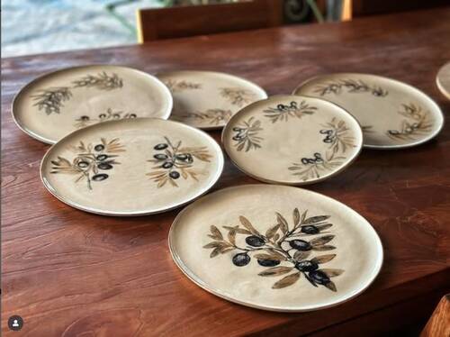 Mesh Stencil Ceramic Collection Olive Theme-3 (33*22 cm) - 2