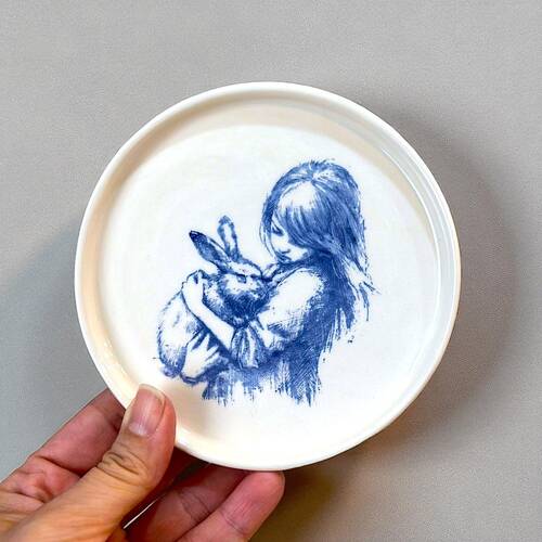 Mesh Stencil Ceramic Cup Col. Easter Collage - 2