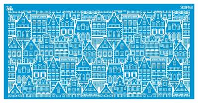 Mesh Stencil Ceramic Cup Col. Old Canal Houses (22*11 cm) - 1