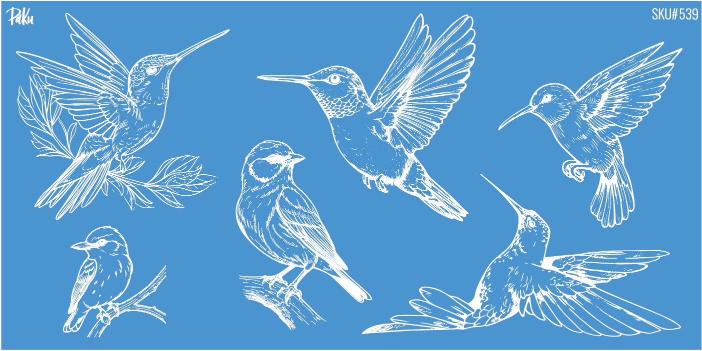 Mesh Stencil Ceramic Cup Col. Spring Birds (22*11 cm) - 1
