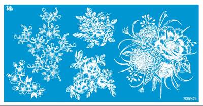 Mesh Stencil Ceramic Cup Col. Spring Florals-2 - 1