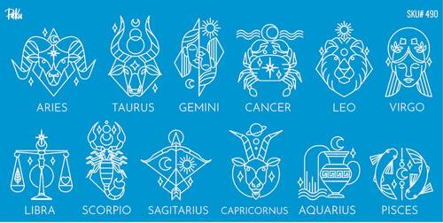 Mesh Stencil Ceramic Cup Col. Zodiac Signs (22*11 cm) - 1