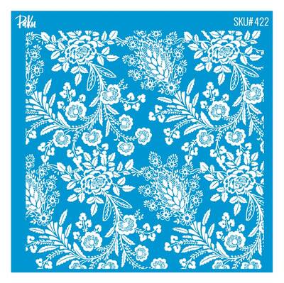 Mesh Stencil Cookie Clay Collection; Floral Embroidery-3 - 1