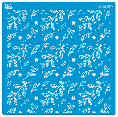 Mesh Stencil Cookie Clay Collection;  Flower Canvas - 1