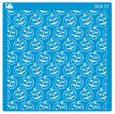 Mesh Stencil Cookie Clay Collection; Halloween Pumpkins - 1
