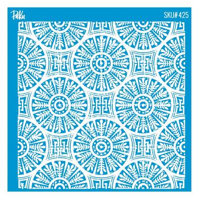 Mesh Stencil Cookie Clay Collection; Retro - 1