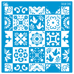 Mesh Stencil Cookie Clay Collection; Tiles - 1