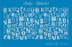 Mesh Stencil Crystal Collection; Baby Alphabet - 1