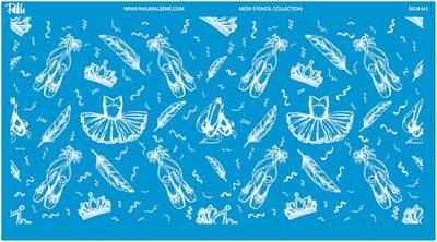 Mesh Stencil Crystal Collection; Ballerina (38*19cm) - 1