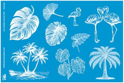 Mesh Stencil Crystal Collection; Hawaian Set (33*22 cm) - 1