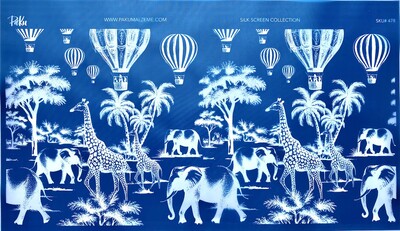 Mesh Stencil Crystal Collection; Safari Toile-2 (37*18,5cm)