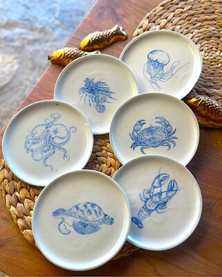 Mesh Stencil Crystal Collection; Sea Food Set; (33*22 cm) - 8