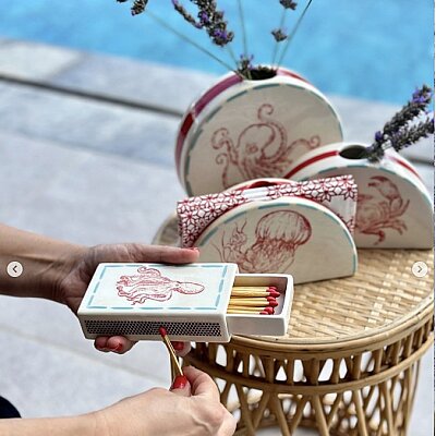 Mesh Stencil Crystal Collection; Sea Food Set; (33*22 cm) - 2