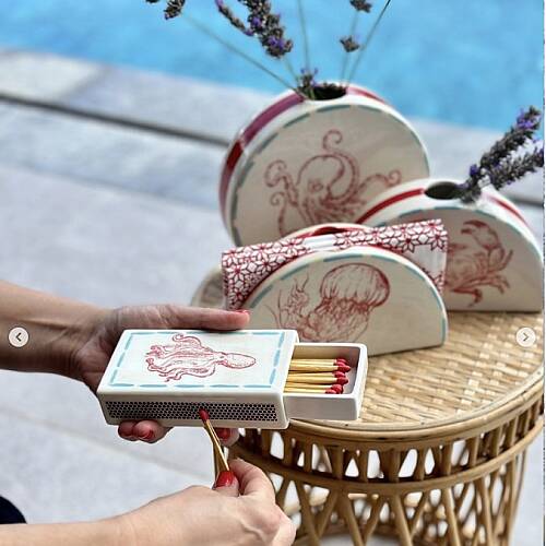 Mesh Stencil Crystal Collection; Sea Food Set; (33*22 cm) - 2