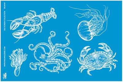 Mesh Stencil Crystal Collection; Sea Food Set; (33*22 cm) - 1