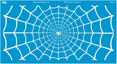 Mesh Stencil Crystal Collection; Spider Web (38*19cm) - 1
