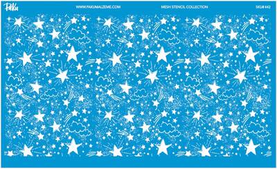 Mesh Stencil Crystal Collection; Stars-2 (32*17cm) - 1