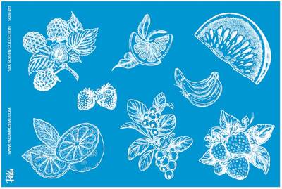 Mesh Stencil Crystal Collection; Summer Fruits Set (33*22 cm) - 1