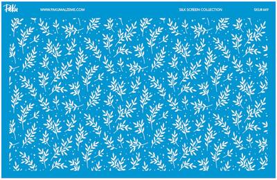 Mesh Stencil Crystal Collection; Tiny Leaves (33*22 cm) - 1
