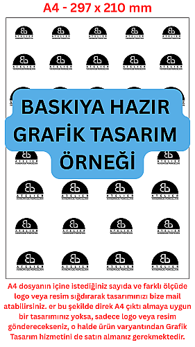 Mesh Stencil Silk Screen ÖZEL ÜRETİM / CUSTOM ORDER - A4 (30x21cm) - 2