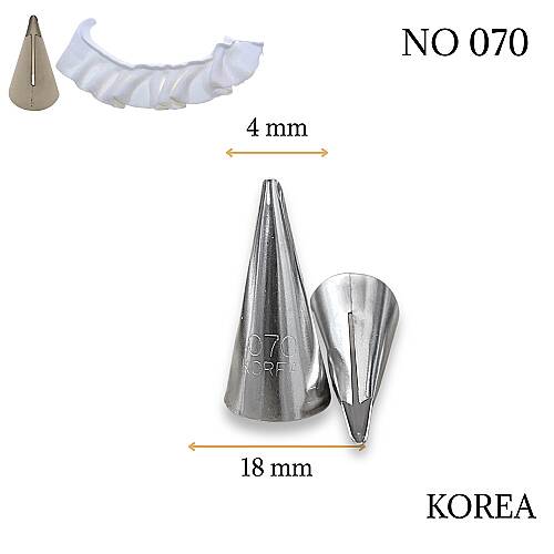 Piping tip no:070 Ruffle - 1