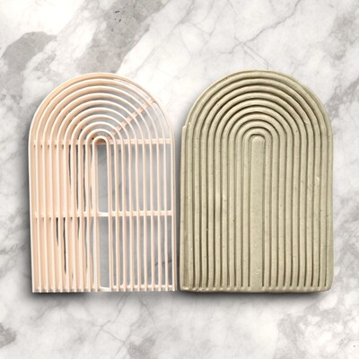 Plastic embosser stamp BOHO ARCH; 90x60 mm - 1