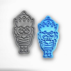 Plastik embosser baskı NUTCRACKER-2; 7,0cm