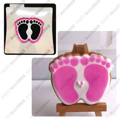 Plastik Kalıp Bebek Ayağı; 9*7,5 cm - 1