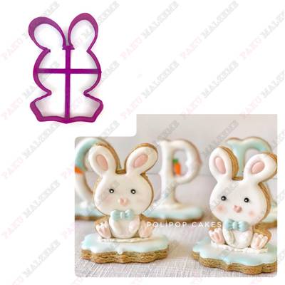 Plastik kalıp Bunny-2; 9,0*6,5 cm - 1