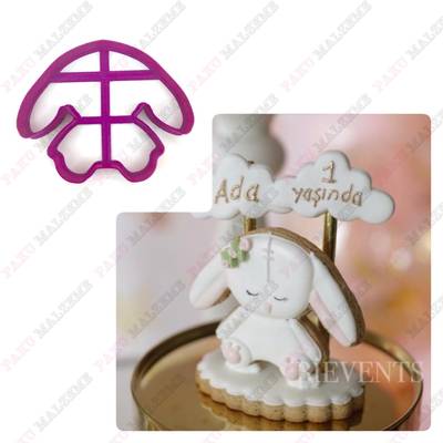 Plastik kalıp Bunny-3; 9,0*7,3 cm - 1