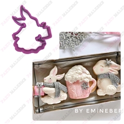 3D-plastic cutter Bunny; 9*7 cm