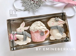 Plastik kalıp Bunny; 9*7 cm - 3