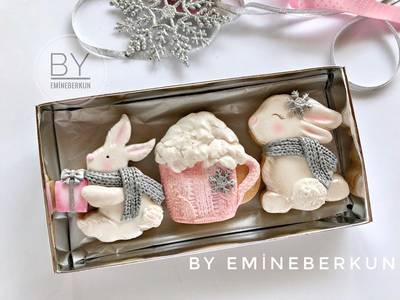 Plastik kalıp Bunny; 9*7 cm - 3