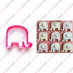 Plastik Kalıp Büyük Fil; 8,5*7,3 cm - 4
