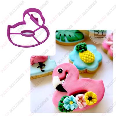 Plastik Kalıp Flamingo-2; 8,5*8,3 cm - 1