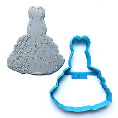 Plastik kalıp GOWN; 9,5*8,9 cm - 1