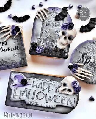 Plastik kalıp HALLOWEEN LETTERING-2; 11*4,85cm - 2