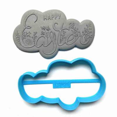 Plastik kalıp HAPPY EASTER; 6,25*10,0 cm - 1