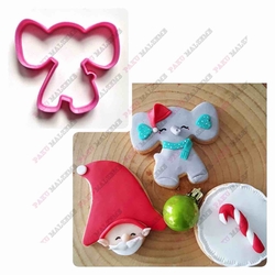 Plastik Kalıp Kepçekulak Fil; 7,8*7 cm