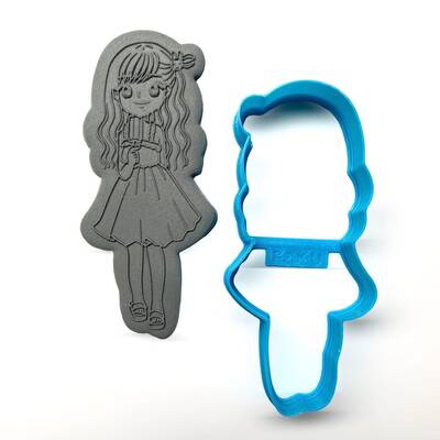 Plastik kalıp KIZ BEBEK -2; 11,0*4,9 cm - 1