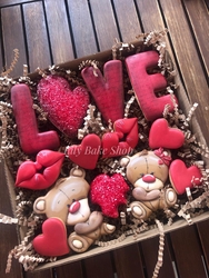 Plastik kalıp  LOVE kutu harfler; 9 cm - 5