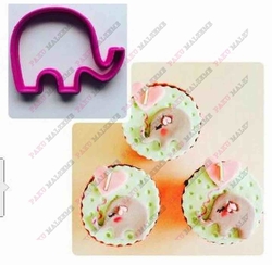 Plastik Kalıp Mini Fil-2; 4,8*3,5 cm