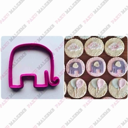 Plastik Kalıp Mini Fil; 5*4,2 cm