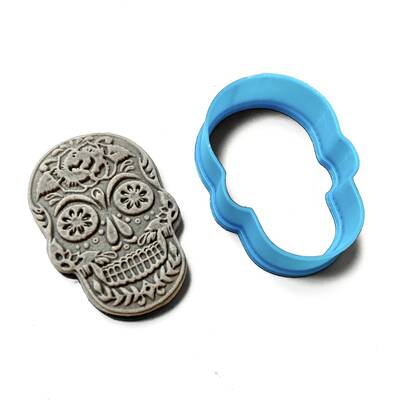 Plastik kalıp SKULL Kurukafa; 3,7*2,6 cm - 1