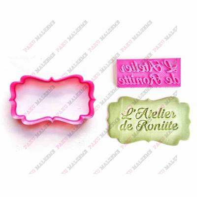 Plastik Kalıp Plaka-104; 9,3*5,3 cm - 1