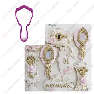 Plastik Kalıp Prenses Ayna; 12*6,5 cm - 1